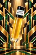 Bond No. 9 New Harlem fragrance with gold, black and emerald Art Deco architecture